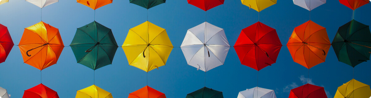 Colorful umbrellas